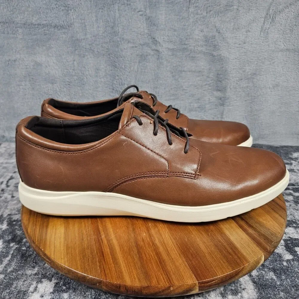 Cole Haan Grand Plus Essex Wedge Mens 13 M British Tan Leather Casual Oxford